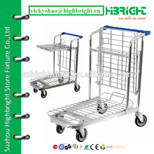 hand push logistic cart,warehouse trolley price,foldable transport industrial trolley cart